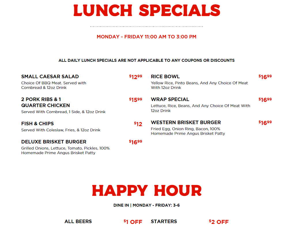 Menu Abbey's Real Texas Bbq-1