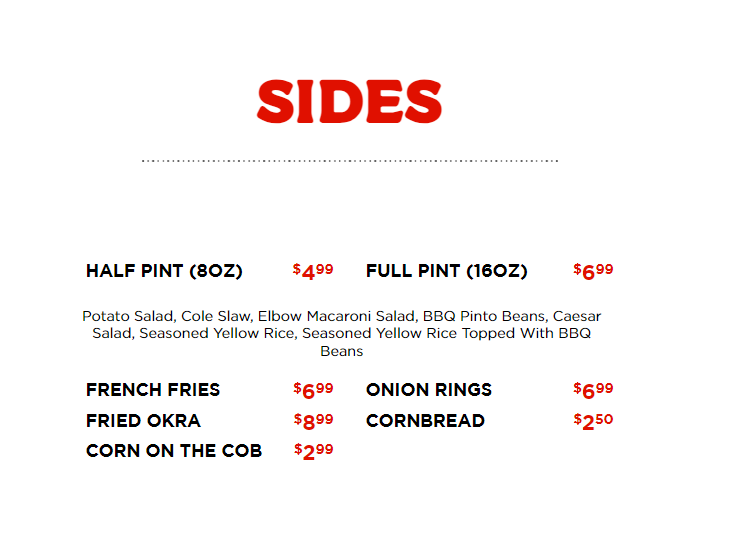 Menu Abbey's Real Texas Bbq-2